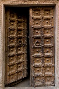 Porte ancienne provenant d'Inde