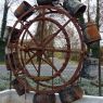 Ancienne roue de moulin avec seaux - MA1184-2